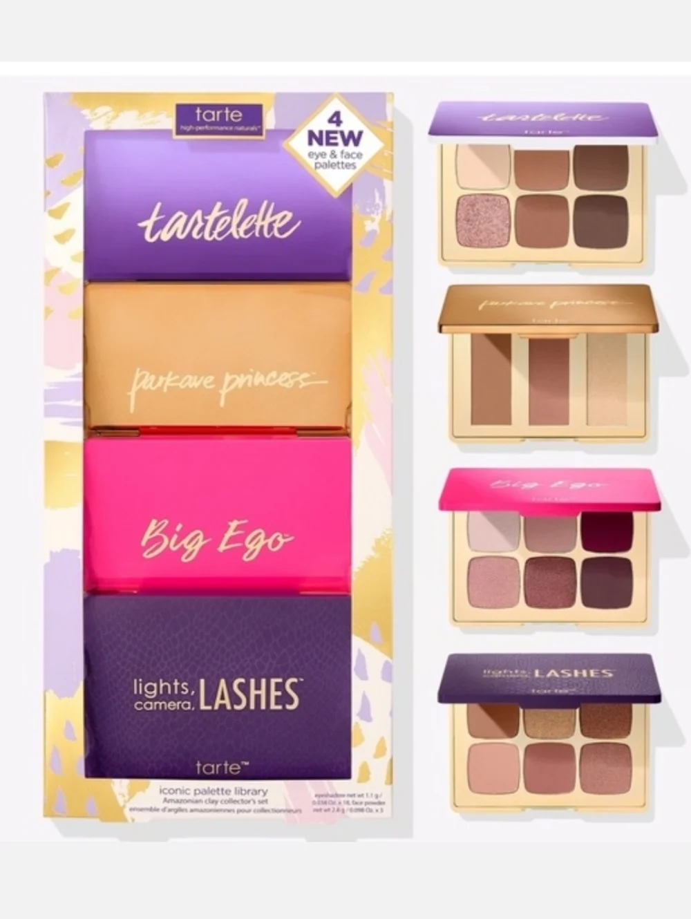 NEW Tarte Iconic Palette Library Set Bundle - Picture 1 of 13
